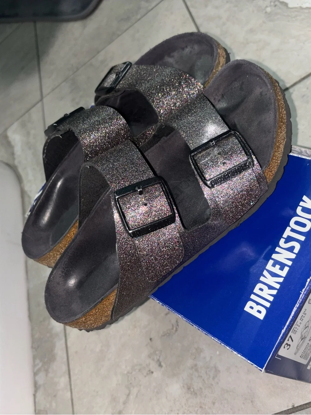 Birkenstock Arizona BS Multicolor Glitter Sandals Women’s 6 / EU 37 Regular
